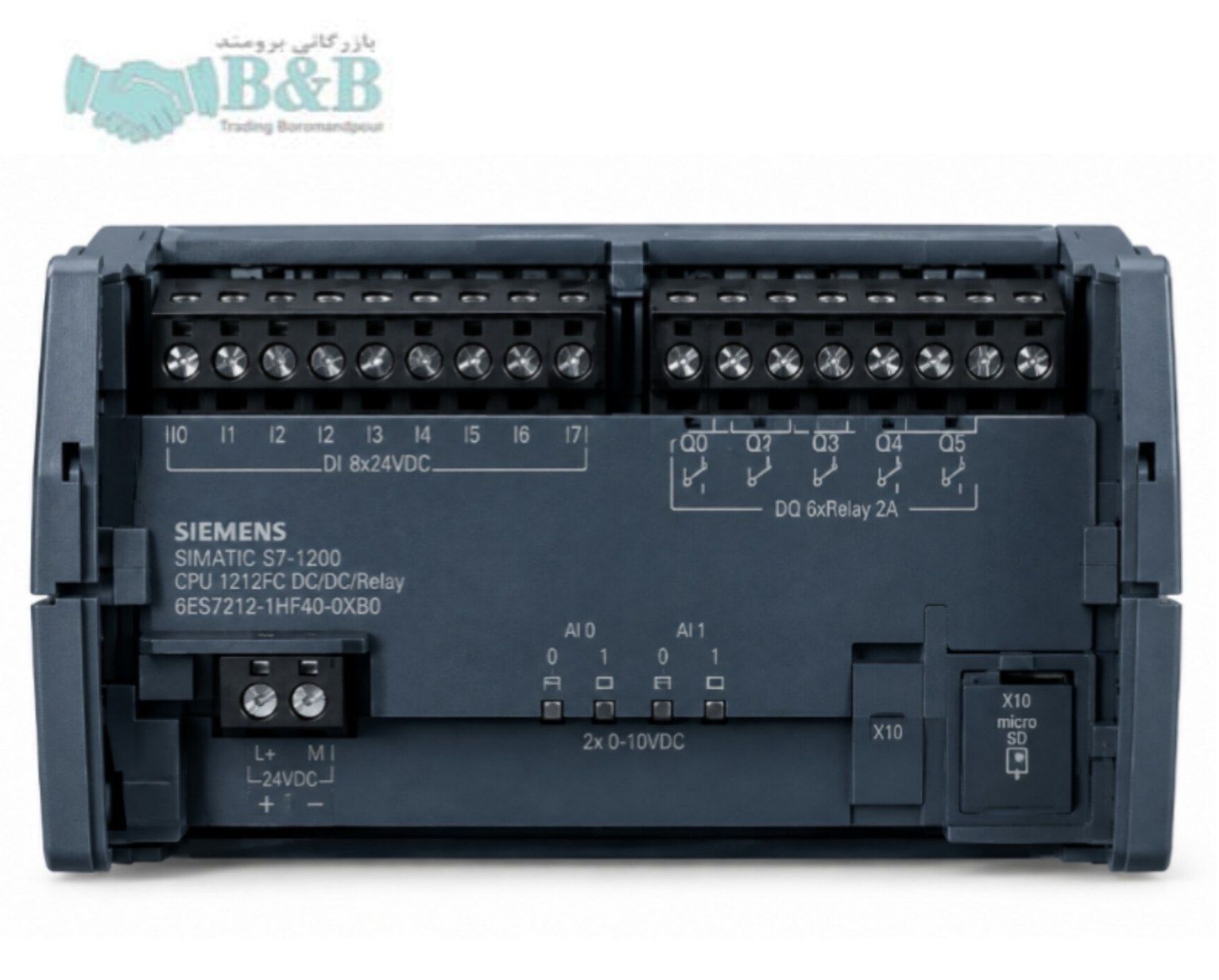 Siemens PLC Code 6ES7212-1HF40-0XB0 پی ال سی زیمنس کد 6ES7212-1HF40-0XB0