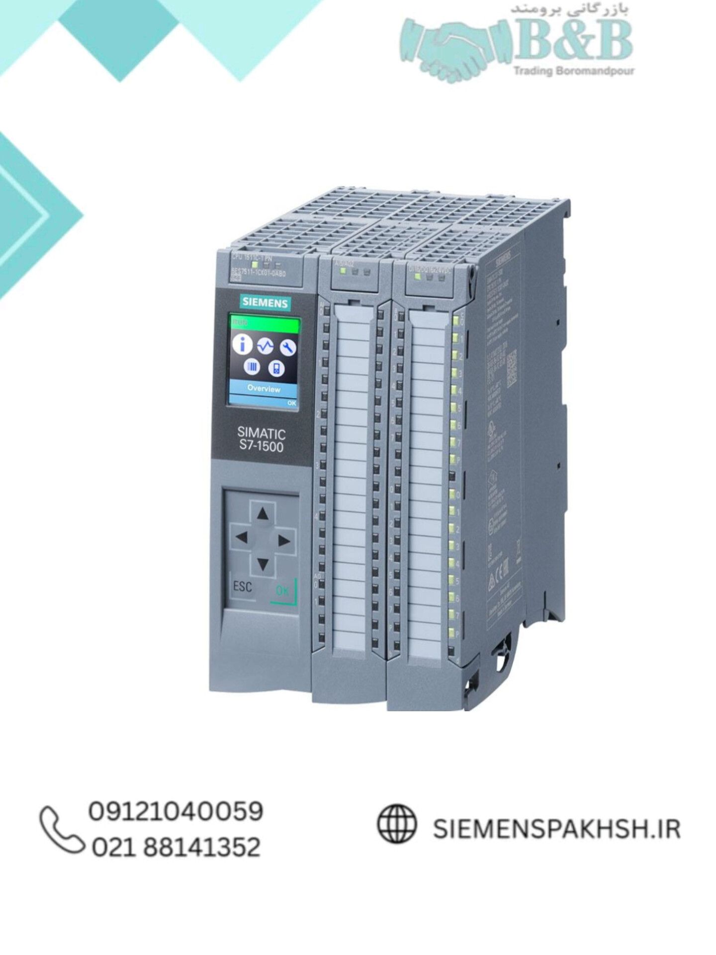 Siemens CPU Model 6ES7511-1CK01-0AB0 سی پی یو زیمنس مدل 6ES7511-1CK01-0AB0